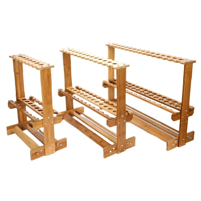 Customerizable Bamboo fishing rod rack