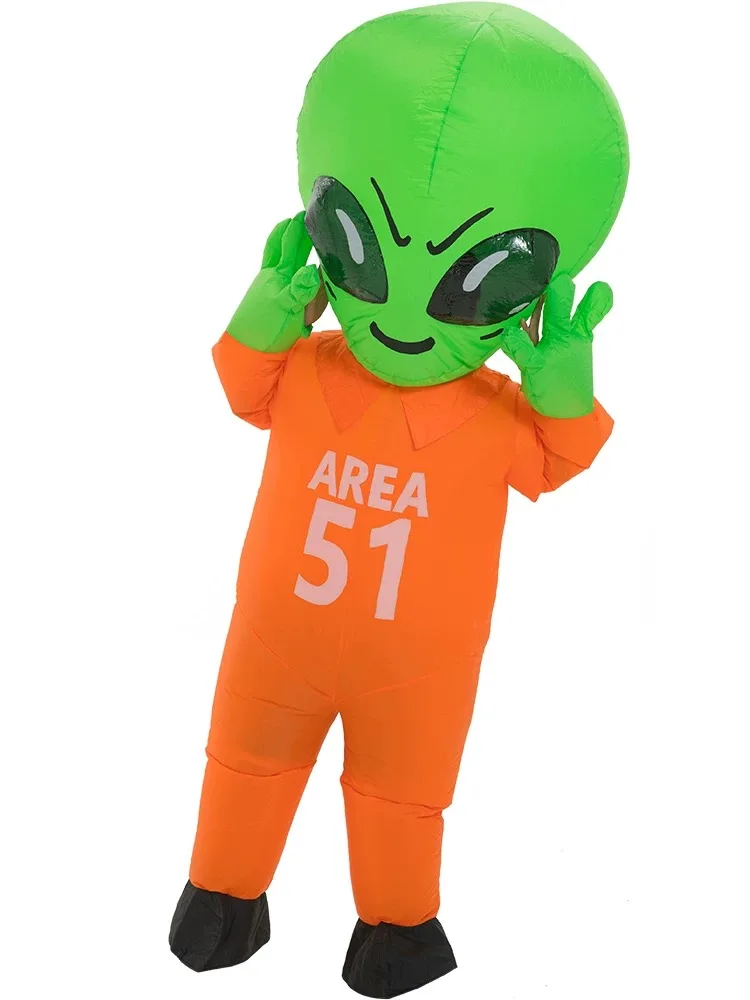 Alien ET Costume Onesie Party Funny stage show UFO Alien Halloween Costume