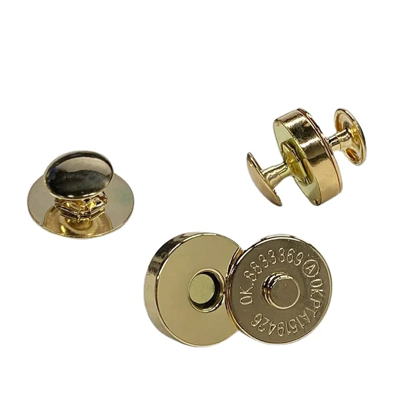 Factory Supply Hidden Strong Nickle Snap Magnetic Snap button Magnetic Snap Buttons Bronze Magnetic Button for Leather Bag