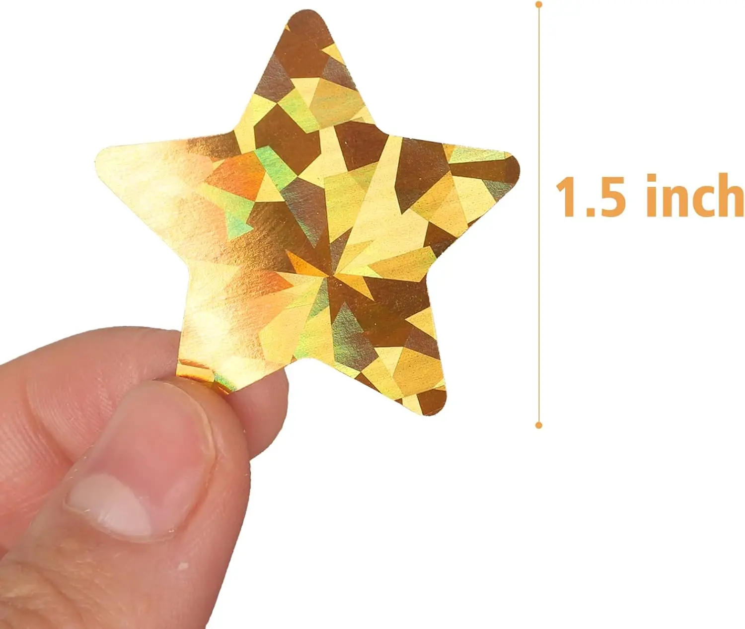 Gold Star Stickers for Kids Reward,Foil Star Metallic Stickers Roll for Behavior Chart, Student Planner and School