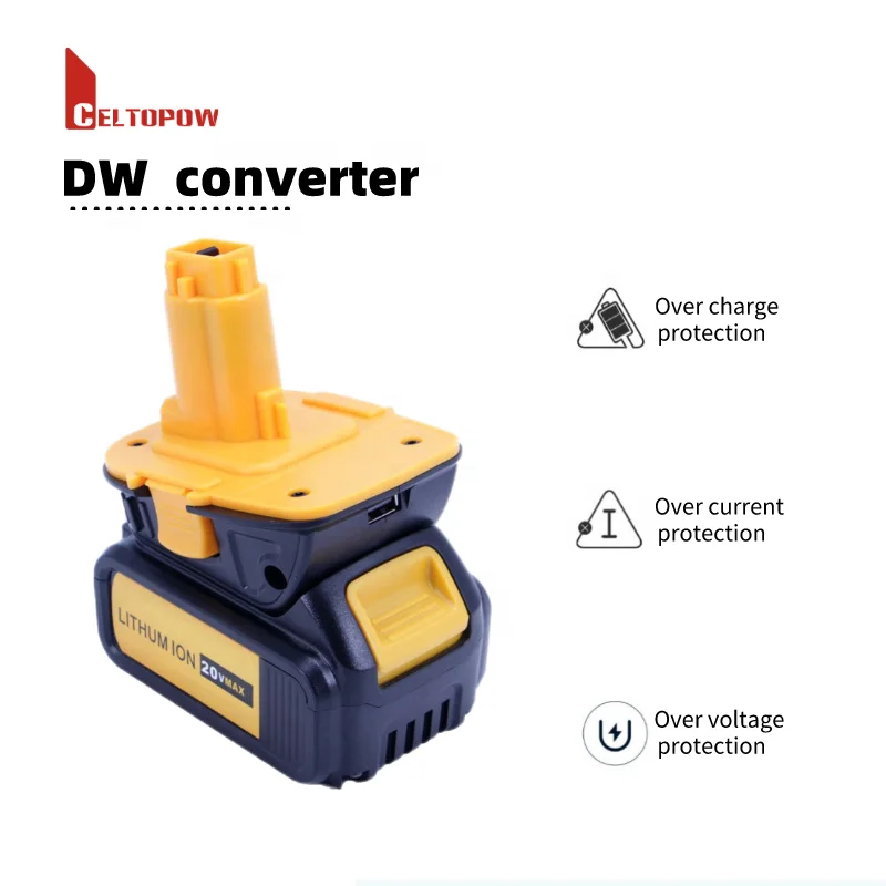 Best-selling 20V DeWalts DCB205 To DC9096 18V NiCad NiMh DCA1820 Battery Adapter Converter