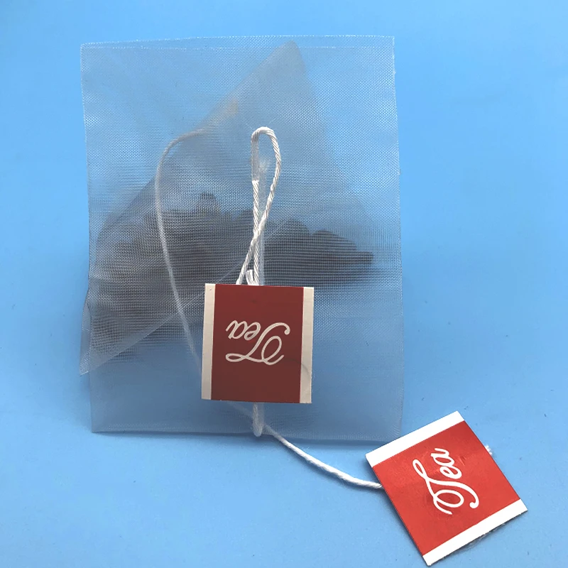 Food Grade Nylon Small Individual Tea Bag Nylon Mesh Heat Seal Tea Bag