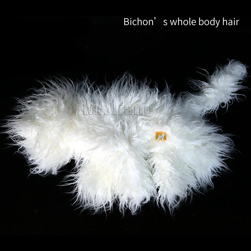 Mr.Jiang Bichon customized design Model Dog Wig used for the practice of grooming skills Bichon Fur In White (NO Mannequin)