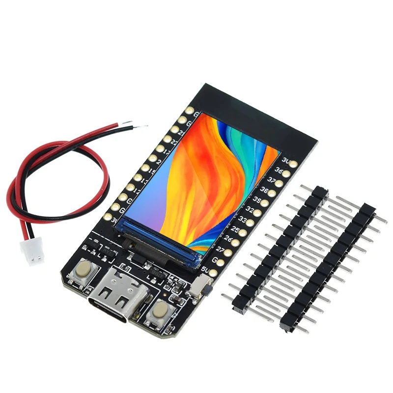 TZT T-Display ESP32 WiFi And Bluetooth-Compatible Module Development Board 1.14 Inch LCD Control Board CH9102 for Arduino