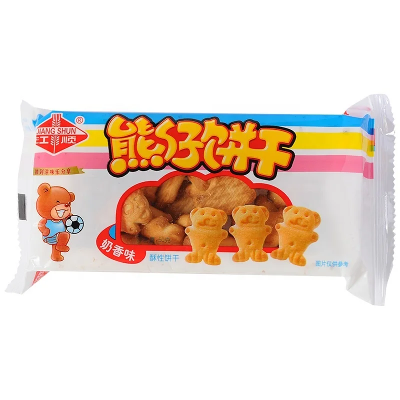 50g Bag Packing Animal Shape Milk Cream Kid Cracker Biscuit