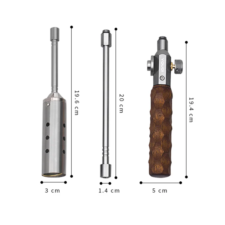 YOUQI hot-selling hand-held Welding Lighter camping accessories charcoal fire lighter flame butane gas torch