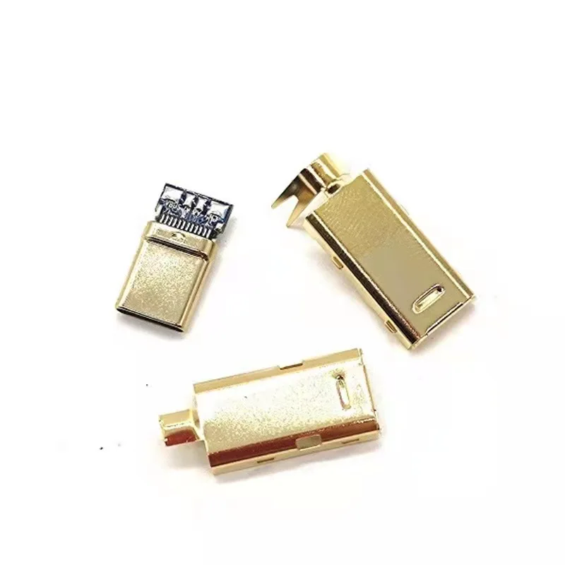 Usb C Shell 3.1 4p 4 Pin Usbc B Pcb 20 2.0 Usb c Solder Metal Usb Housing  5.1k Gold Plated A Diy Male 4pin Type C  Connector (1600265235837)