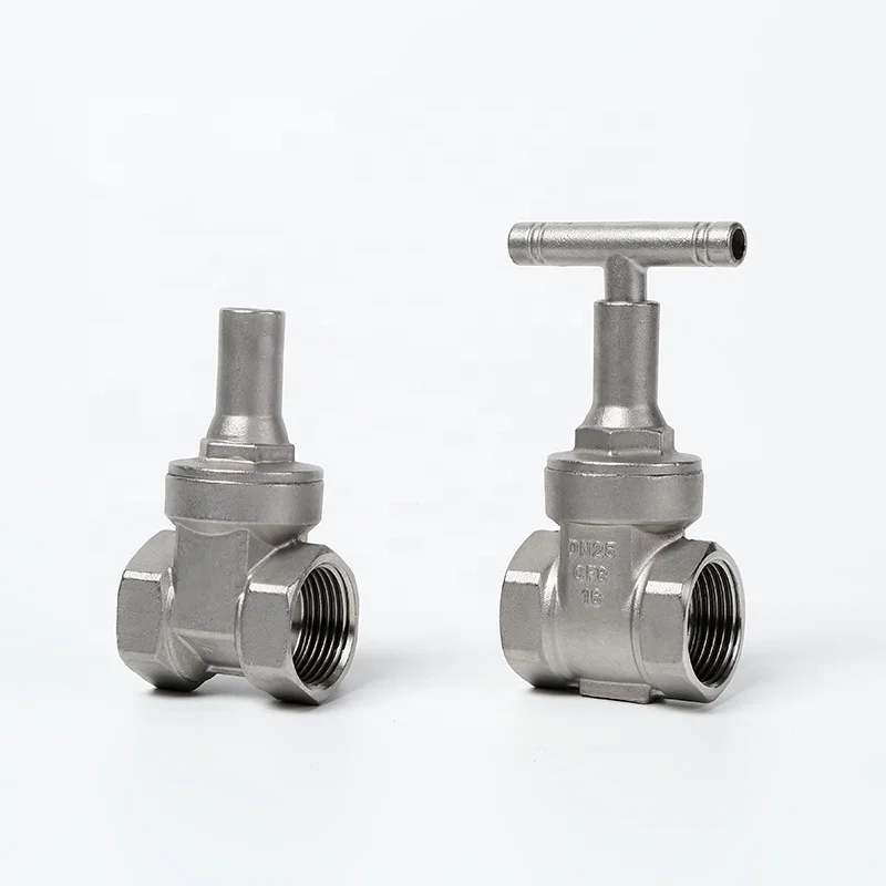 304 stainless steel internal thread encryption locking wire gate valve water meter front gate valve