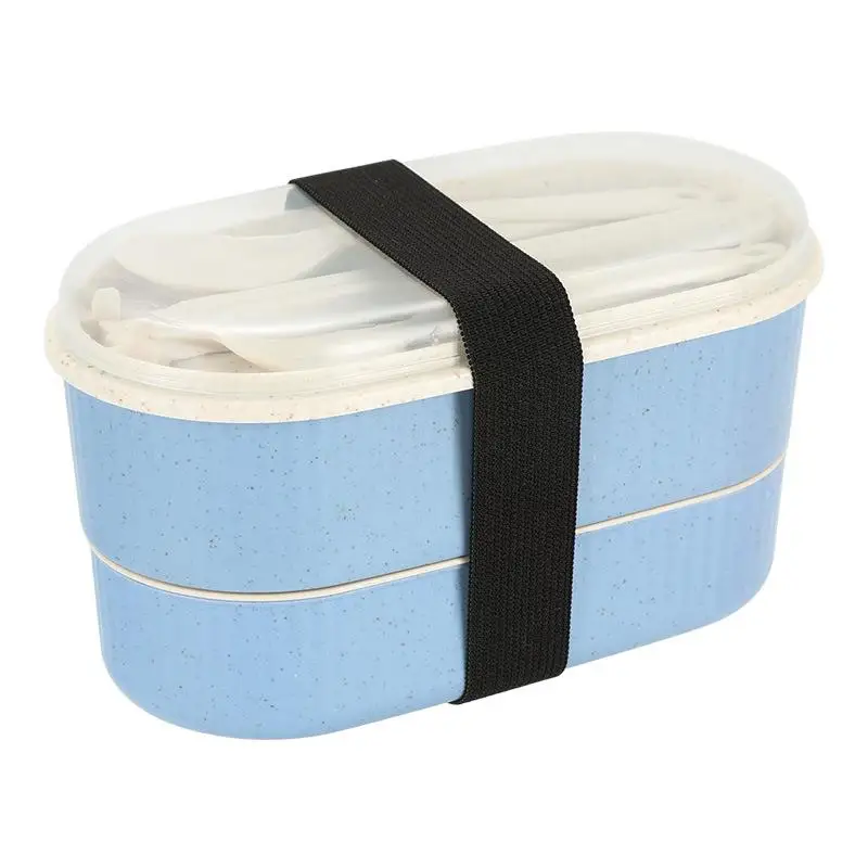 GEMEI Eco-Friendly Food Grade Lunch Box Dishwasher Safe Wheat Straw PP Portable Microwave Safe Bento Box