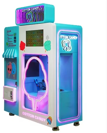 Professional Factory Commercial Fully Automatic Cotton Candy Vending Machine Intelligent Fairy Floss Machine