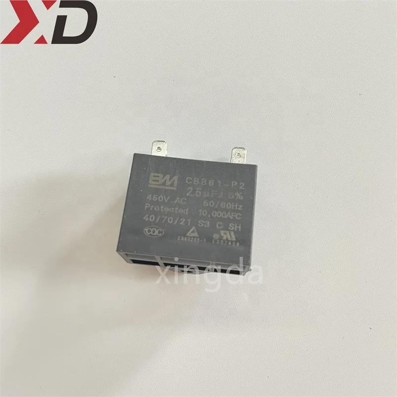 CBB61 Single Phase Capacitor With Terminals 1.5uf 450VAC Run Capacitor for Fan motor