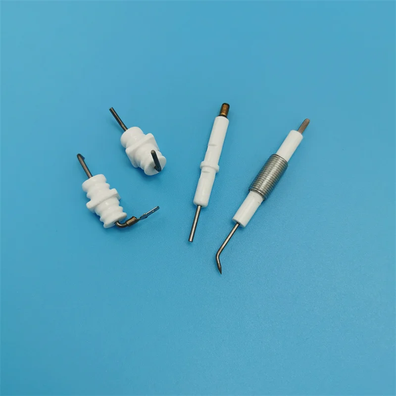 Glazed 95% Alumina Ceramic Ignition Needle Spark Electrode For Gas Burner
