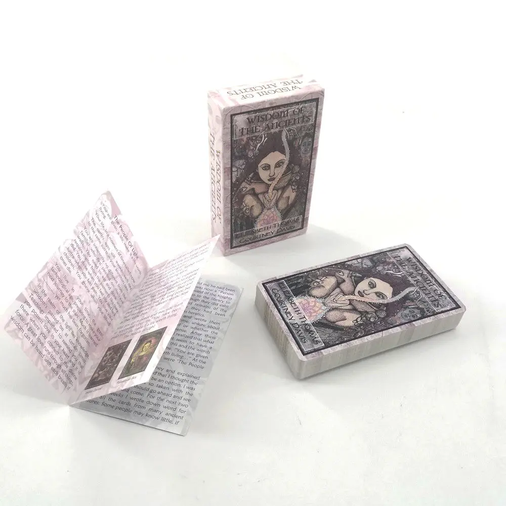 Custom Printing Angel Holographic Tarot Cards Deck Wholesale With spiritual books