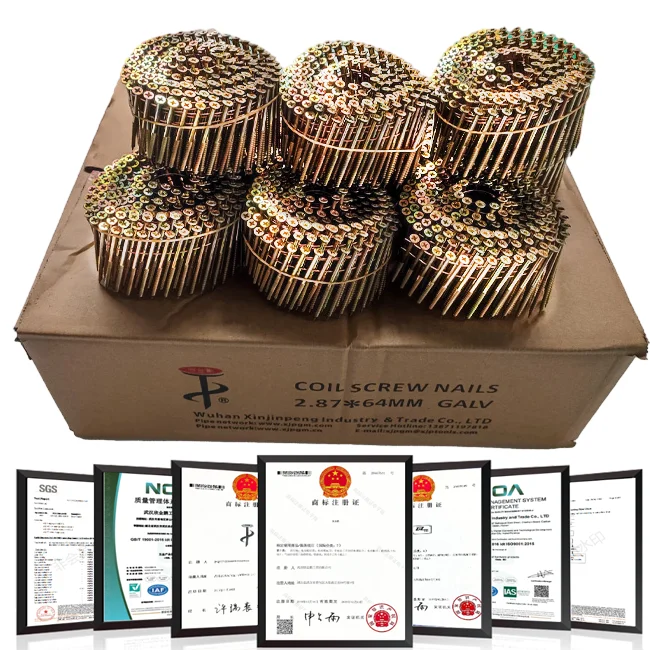 Thread Shank Screw Nails  Manufactured for Framing Furniture and Woodworking