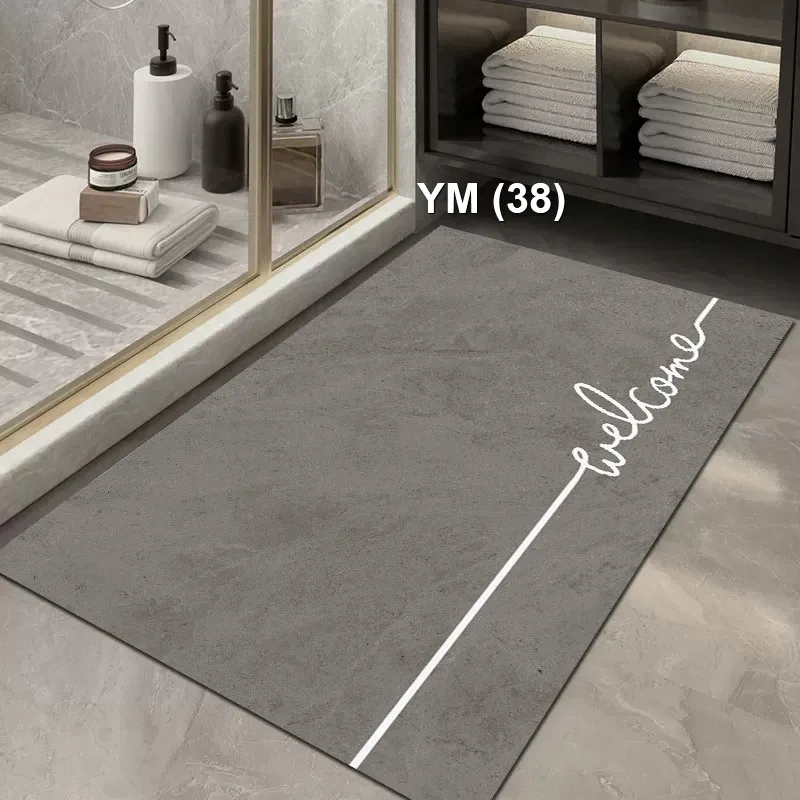Diatom Mud Absorbent Non-Slip Quick-Drying Foot Pad Floor Mat Diatomite Bath Mat For Bathroom Entrance Doormat Floor Carpet