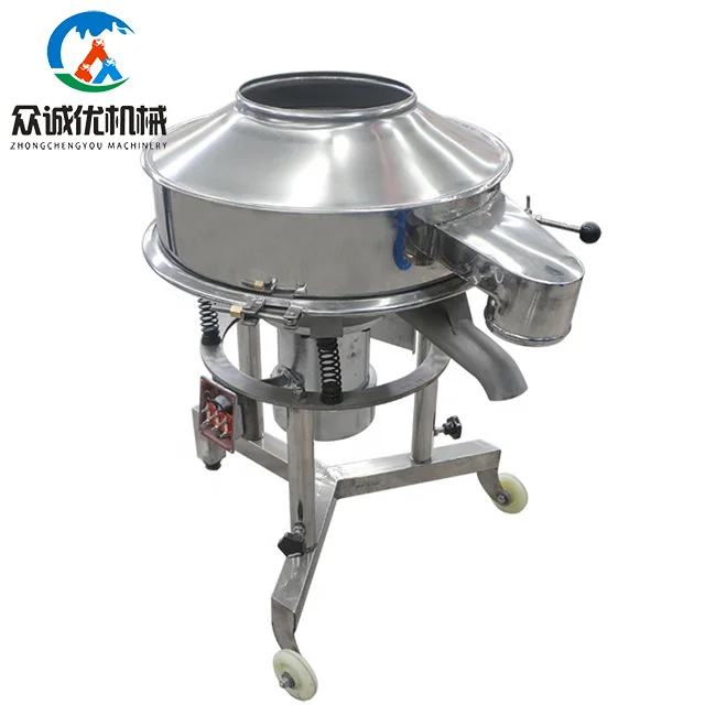 High Frequency Mini Mobile Flour Slurry Circular Vibrating Sifting Screen Sieve Machine for Soil