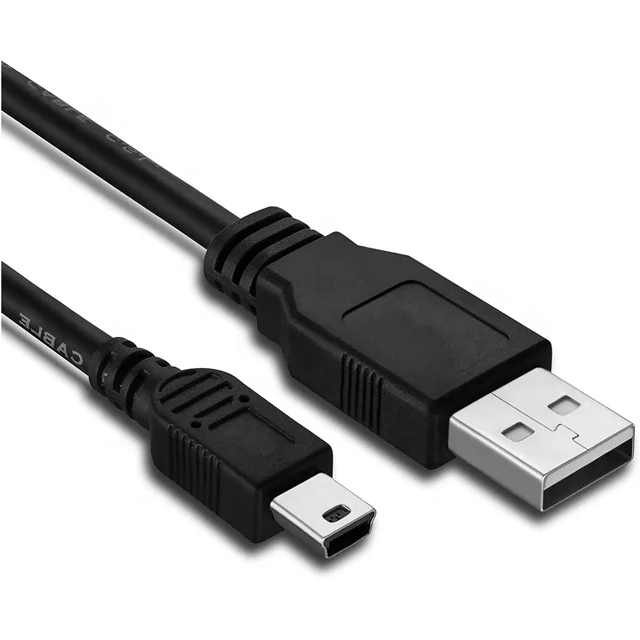 
USB 2.0 Certified 480Mbps Type A Male to USB MINI 5PIN B Cable 0.8meters 