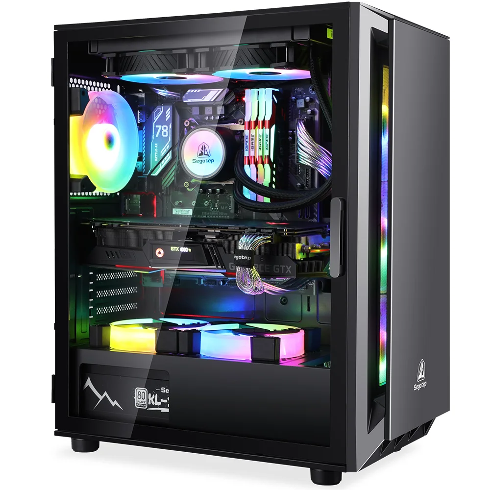 Segotep ATX Full Tower Computer case ARGB Lighting Pc Case High-end Gaming Case
