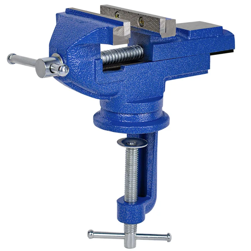 Light Heavy Duty Blue Cast Iron Tool Metal Working Bench Vise