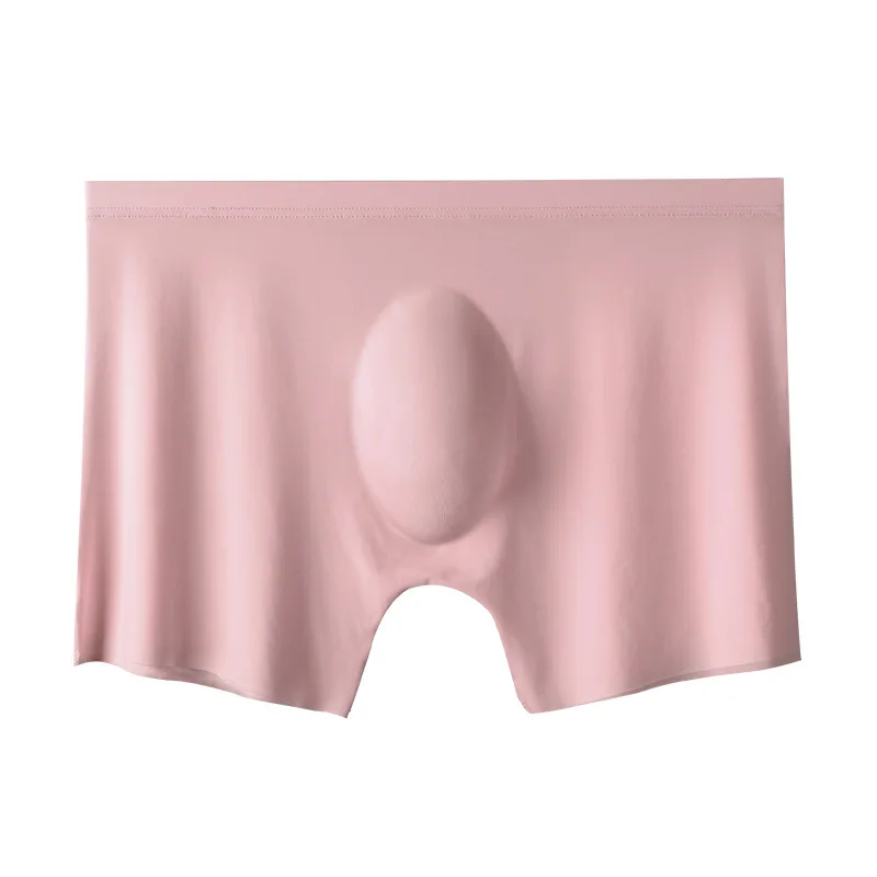 Ultra Thin Breathable Ice Silk Sexy Men Underwear Boxer Briefs Plus Size Nylon Cotton Transparent Boxer Briefs