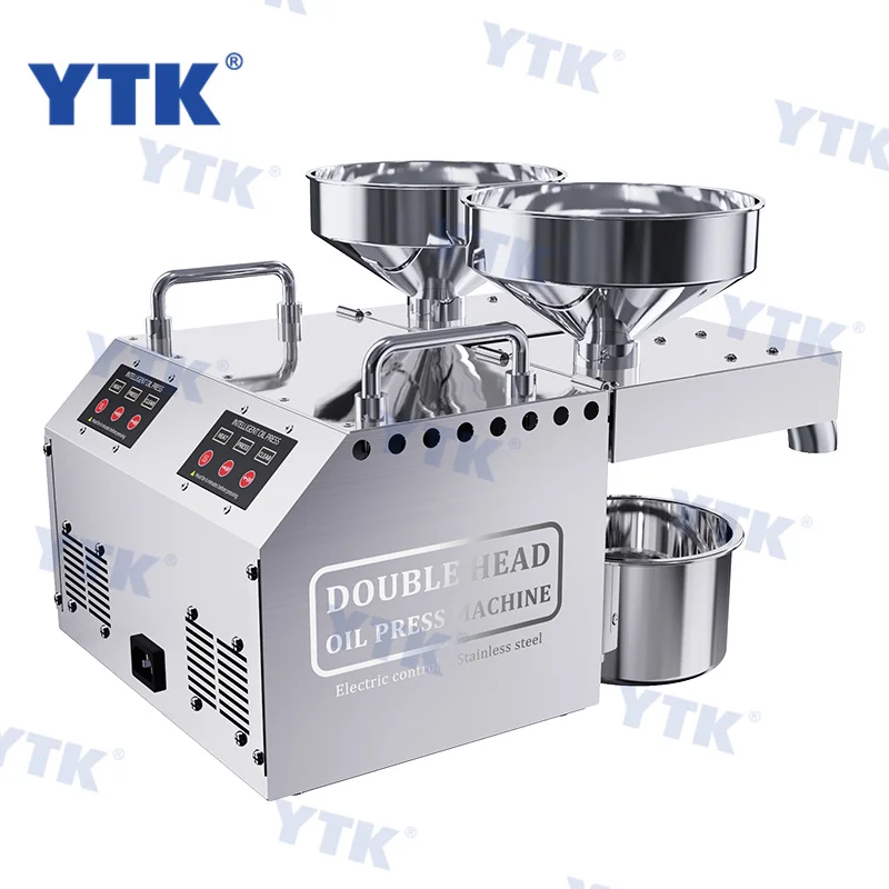 B02  Double-headed Stainless Steel Oil Presser Automatic Home/Commercial peanut Oil Press Machine