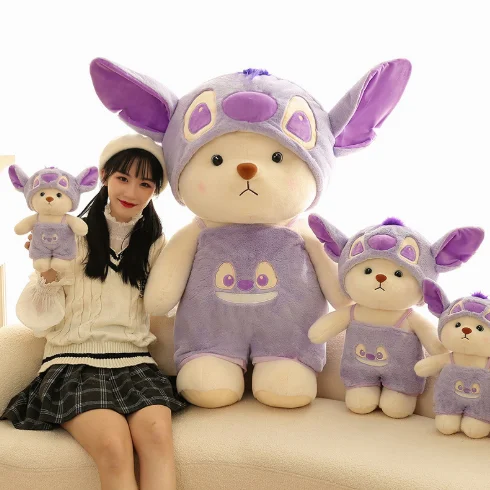 New costume bear plush doll pillow doll machine
