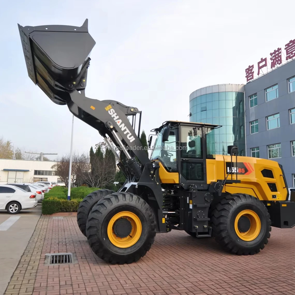 Less Fuel Consumption Cheap Shantui L55-B5 Diesel Wheel Loader 3Ton Loader Suitable For Mines