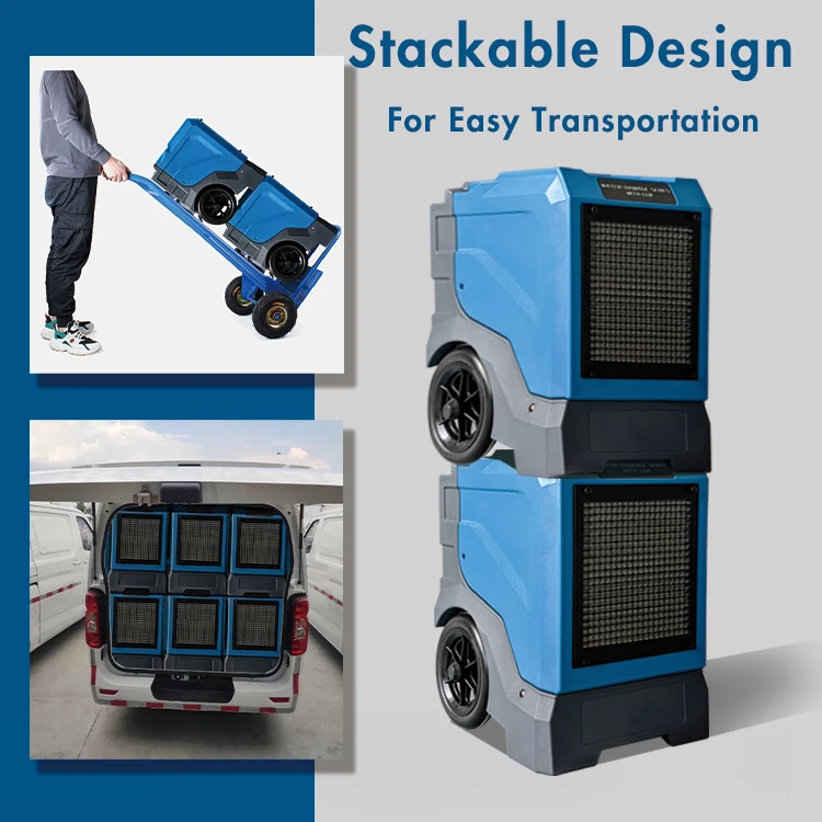 Industrial Compact R32 LGR 175 Pints Dehumidifier Dry Cleaning Machines for Water Damage Restoration