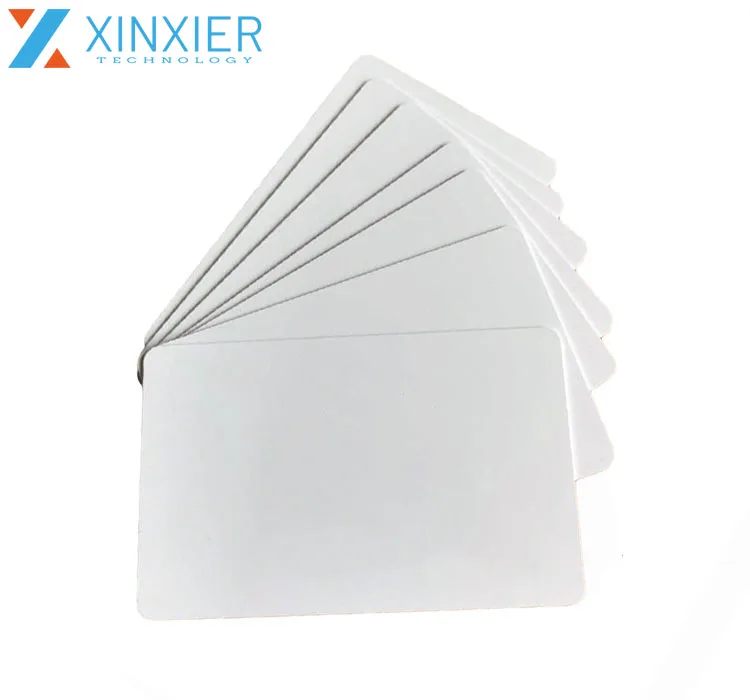 CR80 Size PVC Plastic White Writable Blank 125KHz T5577 rfid card
