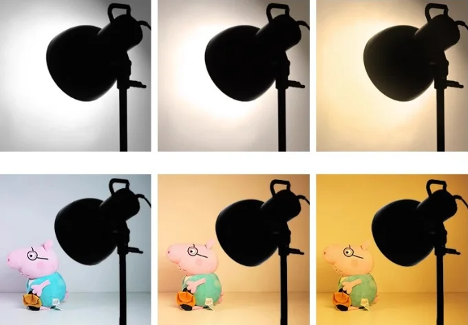 Shooting Background Beauty LED Warm Light Bracket Live Selfie Fill Light with Mushroom Shape Video Lights