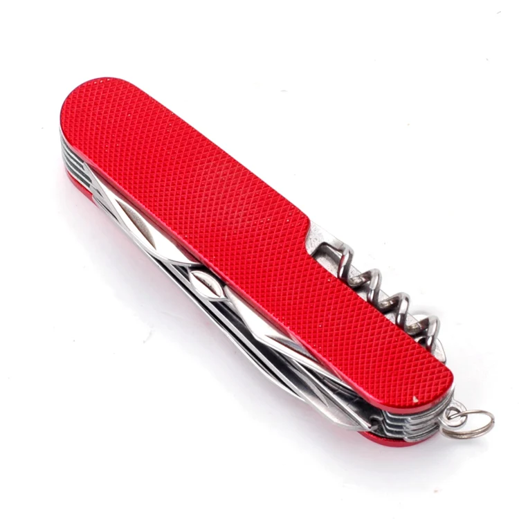 
New Design Stainless Steel Pocket Folding Travel Key Tool 6 In 1 Multifunction Knife 