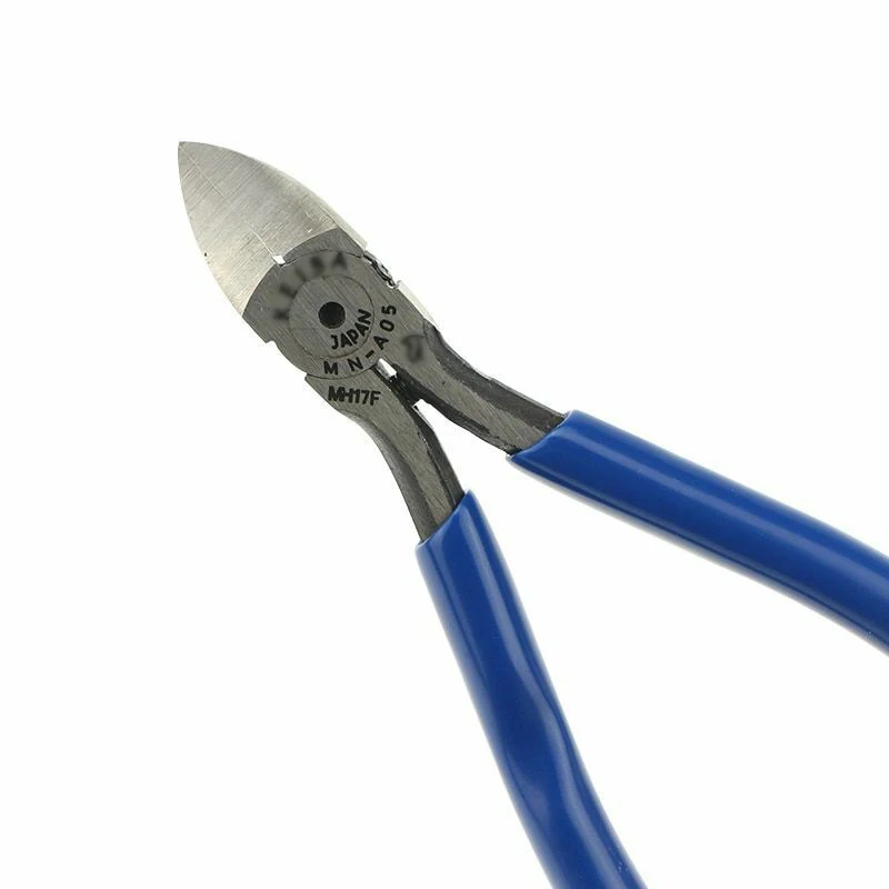 Japan blue rubber grip handle diagonal side cutters electronic 5 inch diagonal flush cut cutting pliers