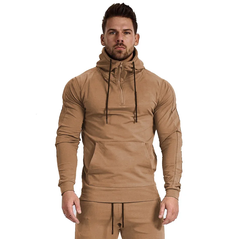 Gym for Men Bodybuilding Hoodies Muscles Fitness Pullover Workout Sweatshirt