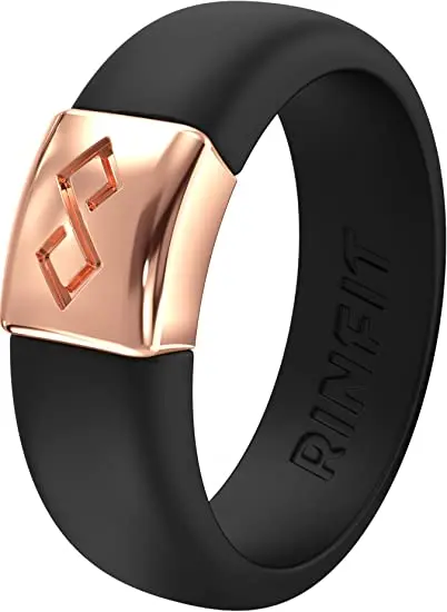 Hot Selling Black Silicone Wedding Jewelry Ring for Women