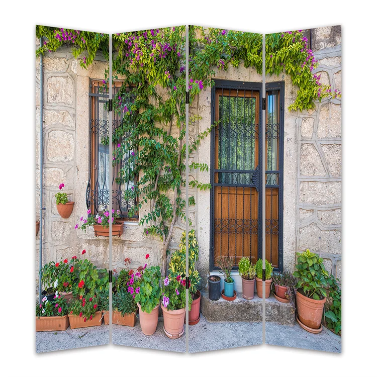 Country Door Style Tall Screen Decorative Room  Partition Dividers For Home