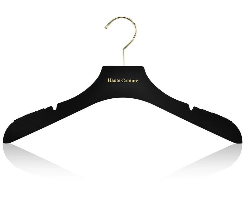 High-end custom clothing store light luxury velvet hanger wide-shoulder non-slip suit wedding hanger