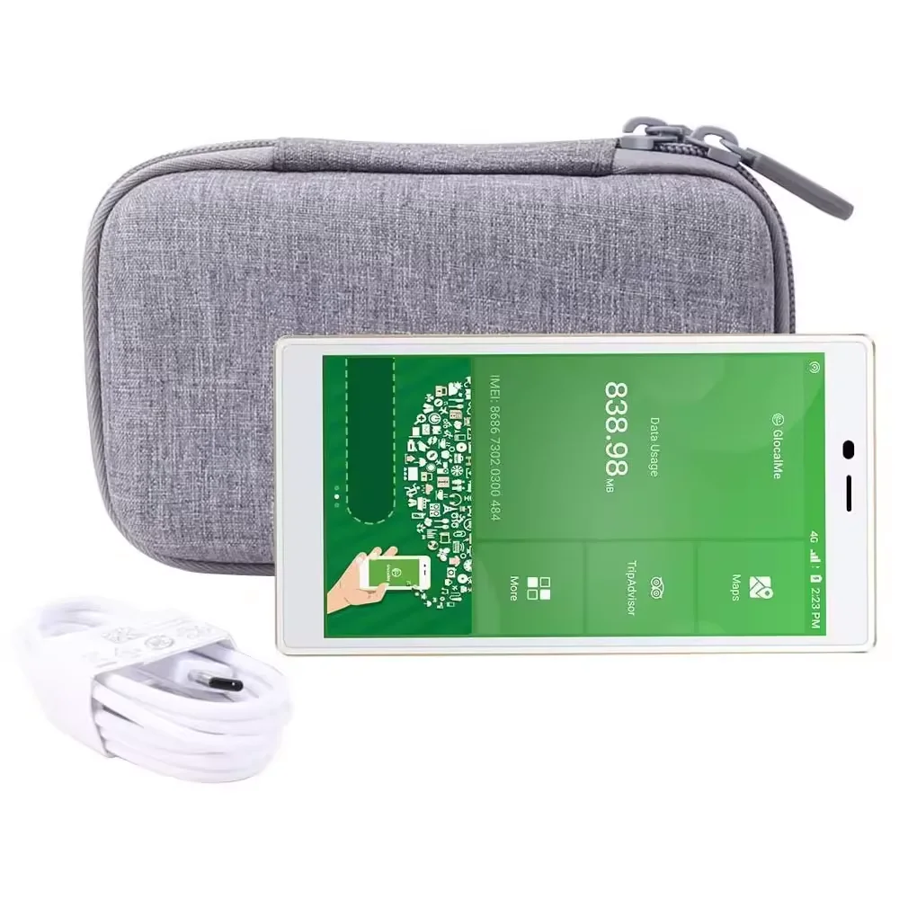 Portable Dustproof Storage Case for Mobile WiFi Hotspot PU EVA Case with Tool Features Dustproof Mobile Accessory Case