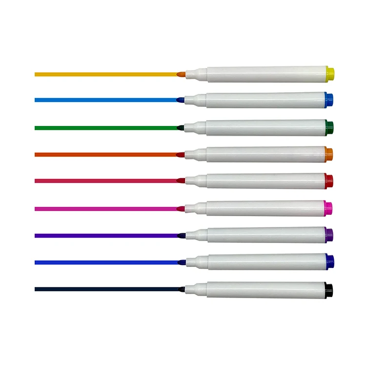Wholesale Cheap Non Toxic 4/6/8/12 Color Bullet Tip Washable Marker Water Based Ink Watercolor Pen Set with logo for School Kids