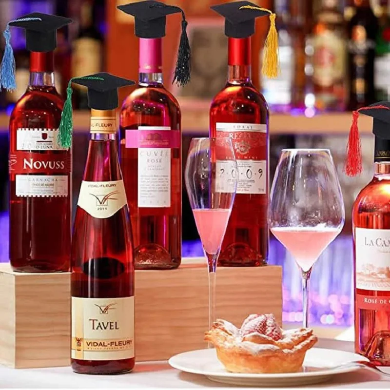 New Mini School Bachelor Hat Bottle Hat Party Tassels Graduation Hat For Graduation Party Decoration