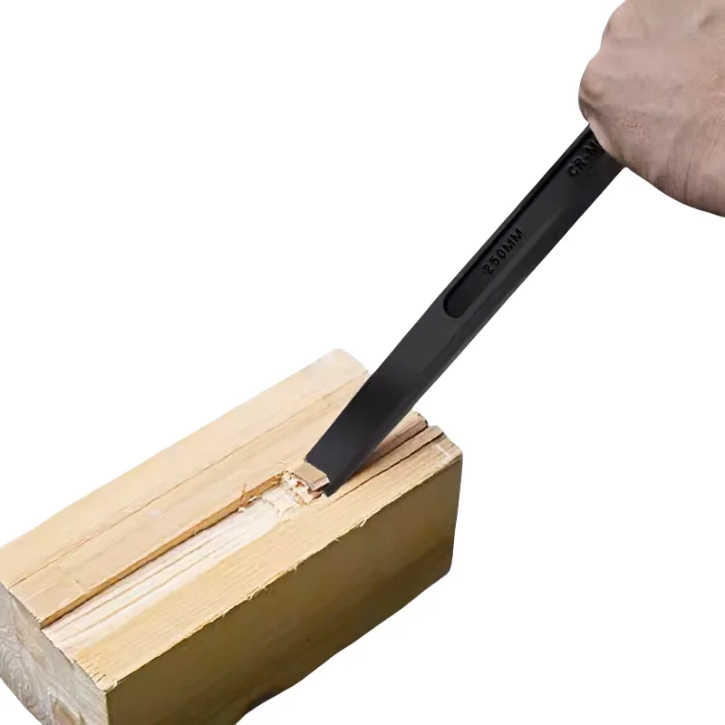 160 mm DIY Industrial Grade Flat Cold Chisel with Steel Handle Straight Tip for Masonry Work