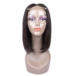 180% густые камбоджийские человеческие волосы 4x4 Короткие Боб безглазные кружевные передние парики из человеческих волос