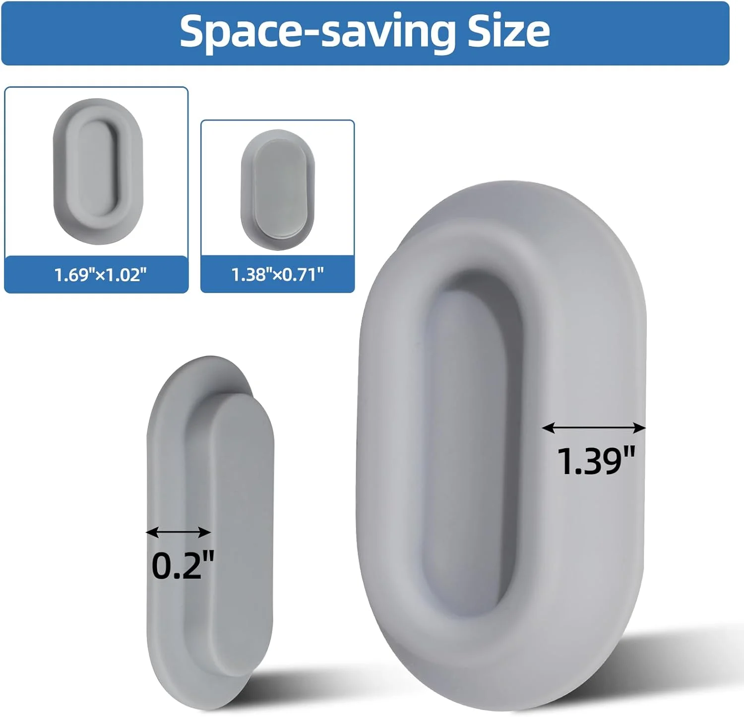 Self-Adhesive Silicone Remote Control Organizers Storage For TV Fan Air Conditioner Magnetic Remote Control Holder Wall Mount