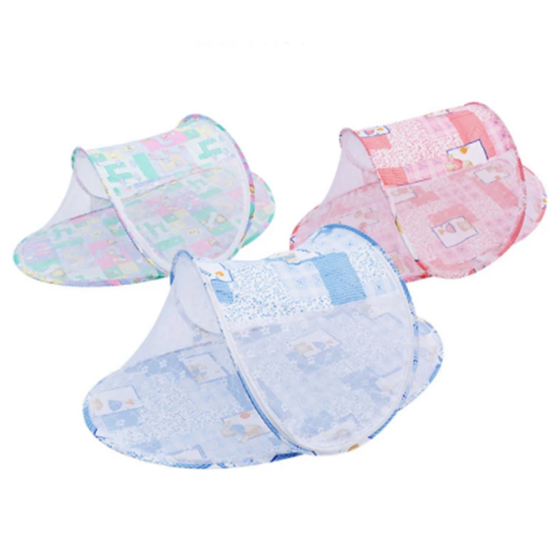 baby folding mosquito net for blue portable folding foldable summer with double designer bed hammock tent crib queen size