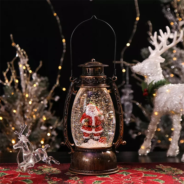View larger image Add to Compare  Share LED Christmas Lantern Candlestick Night Light Decor Creative Hanging Wind L