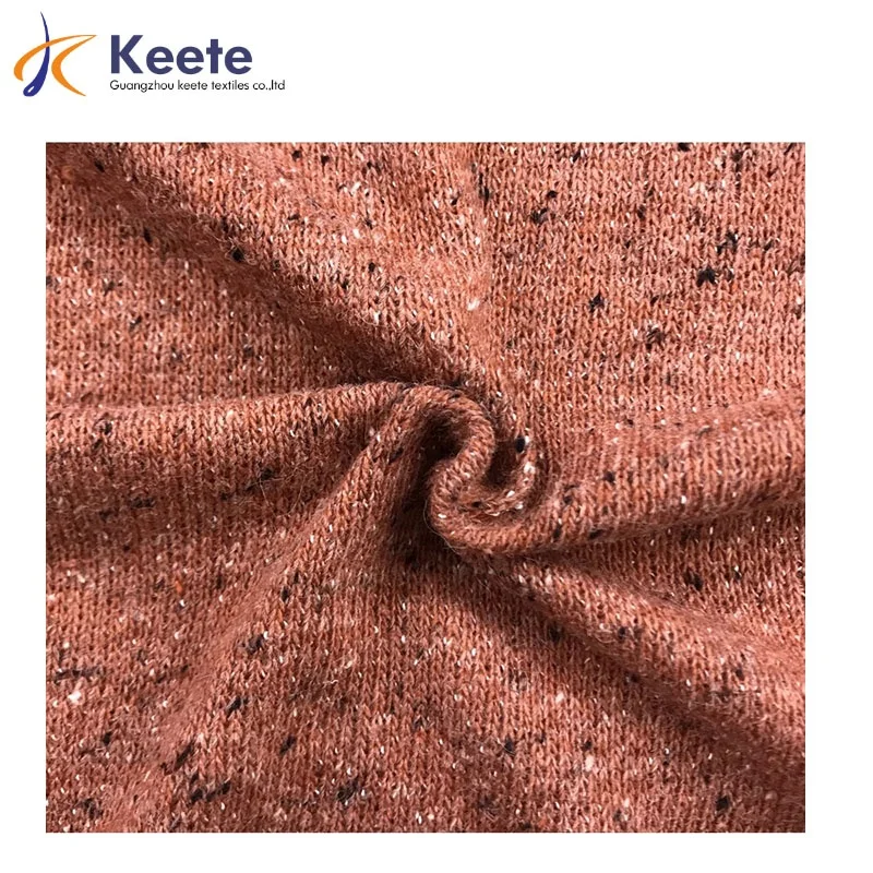 Wholesale polyester knitted wool pure color thick cotton seed woven terry fabric for clothing