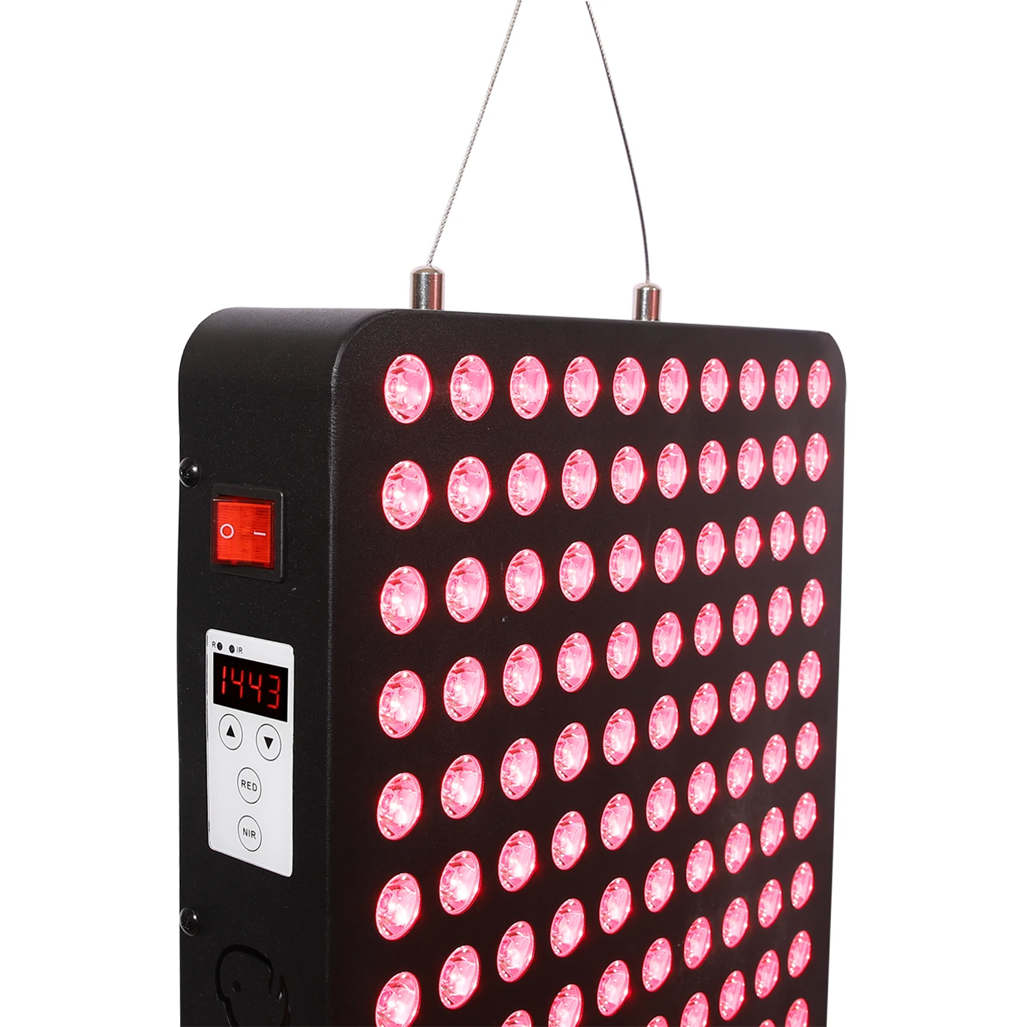 1500W Dual Chip Red Light Panel Bed 5 PDT Machine Red Light Therapy Panel Black