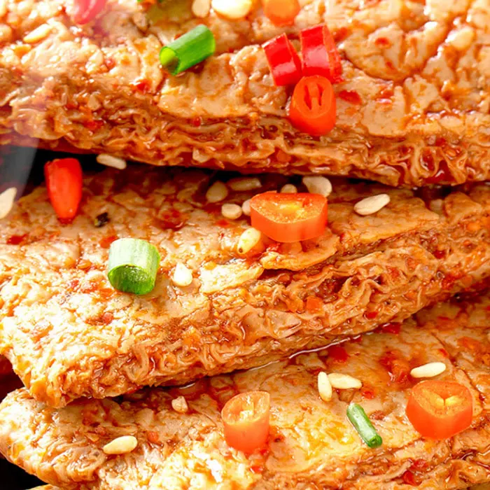 Asian leisure foods Chinese spicy snack normal delicious 90g SICHUAN spicy flavor vegetarian meat steak