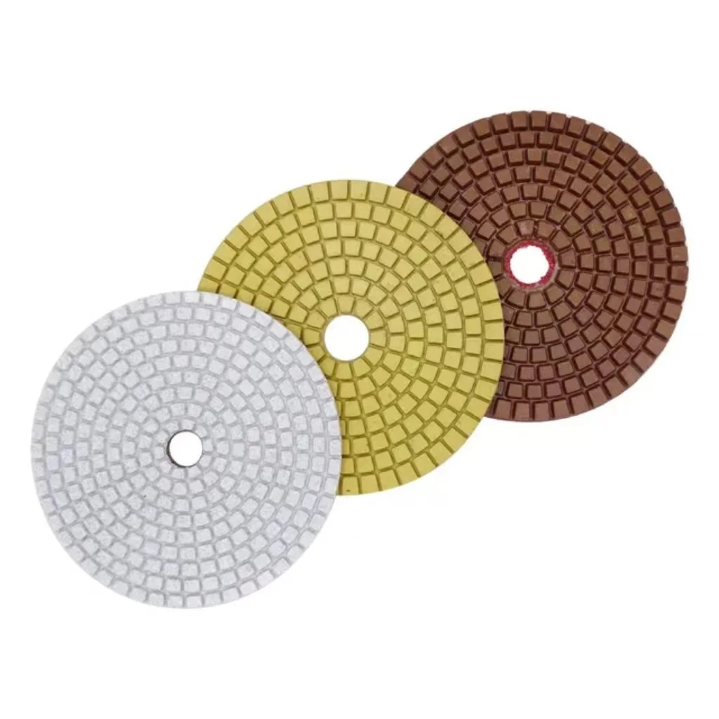 100mm Flexible Grinding Disc Resin Bond Polishing Pad Wet Polishing Pad 3steps star Symbol