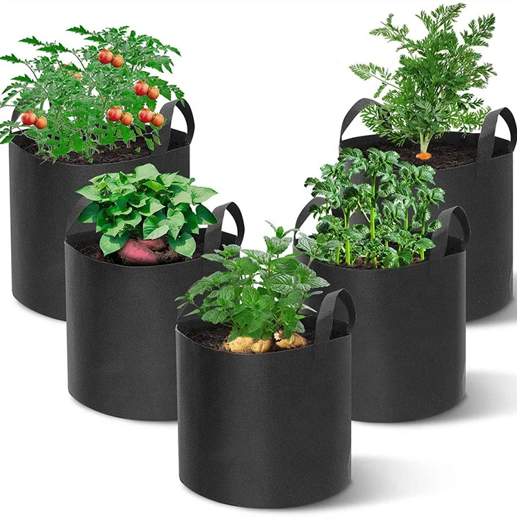 
Home Vegetable Planter Container Tomato Plant 150 Gallon Sunshine Eco Freindly Sample Textile Pot Nursery Garden Bags 