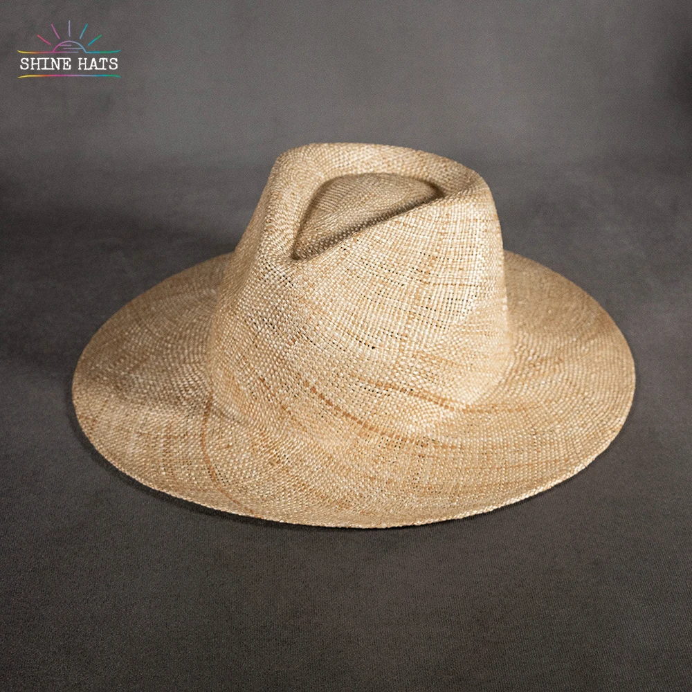 Shinehats 2023 spring custom summer straw hat sun summer straw fedora sombrero wide brim sunhat for women ladies